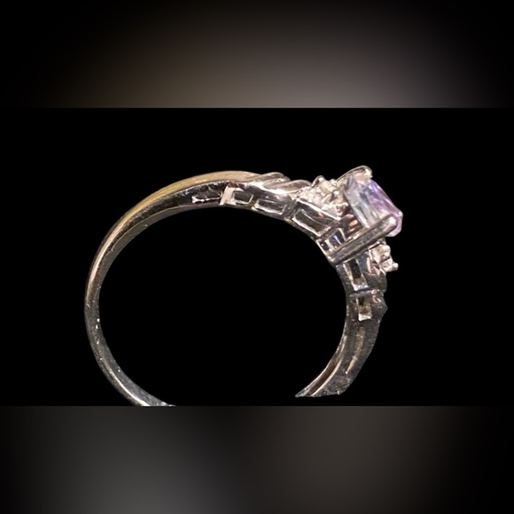 Pandora Sterling Silver Forever Promise Ring and Mystic Topaz Heart/CZ Ring - Picture 13 of 16